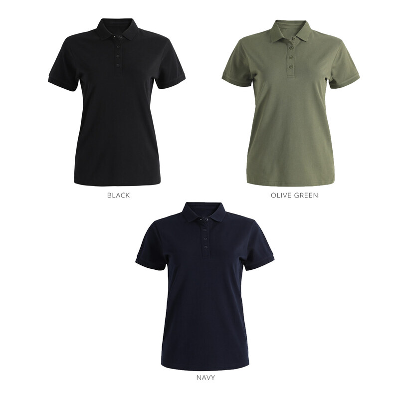 Ladies Mercerised Cotton Polo