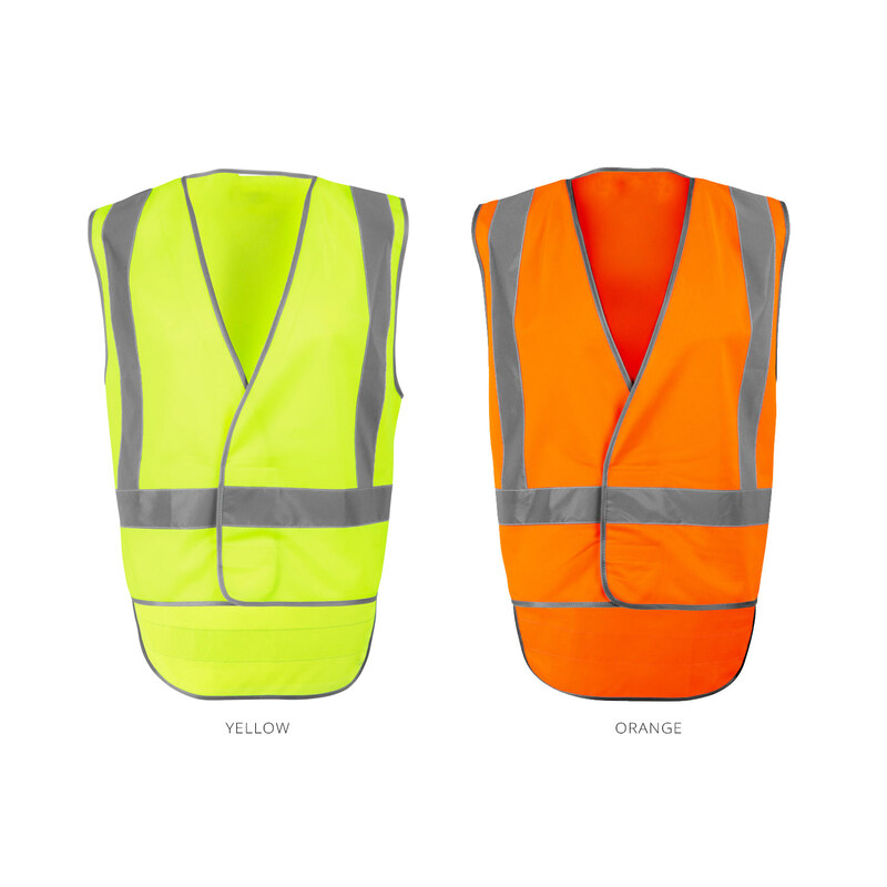 Reflective Hi-Vis and Back Safety Vests