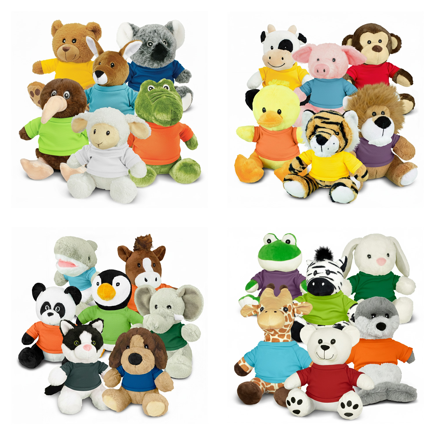 Eco RPET Plush Animal Set