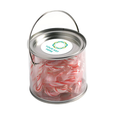 Medium Festive Bucket Candy Canes