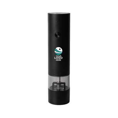Black Rechargeable Pepper and Salt Grinder