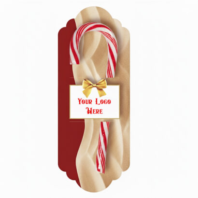 Festive Candy Cane Greeting Card