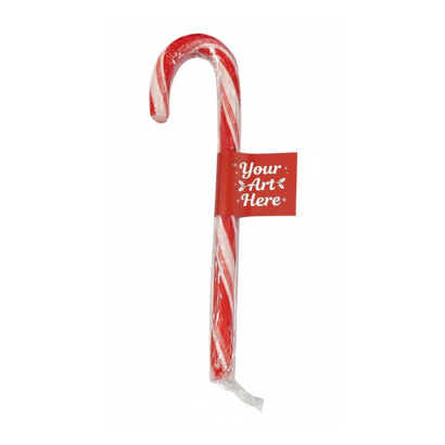 Festive Signature Candy Cane with Custom Banner