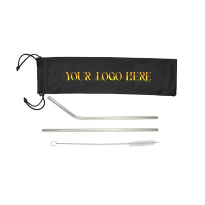 Sleek Stainless Straw Set