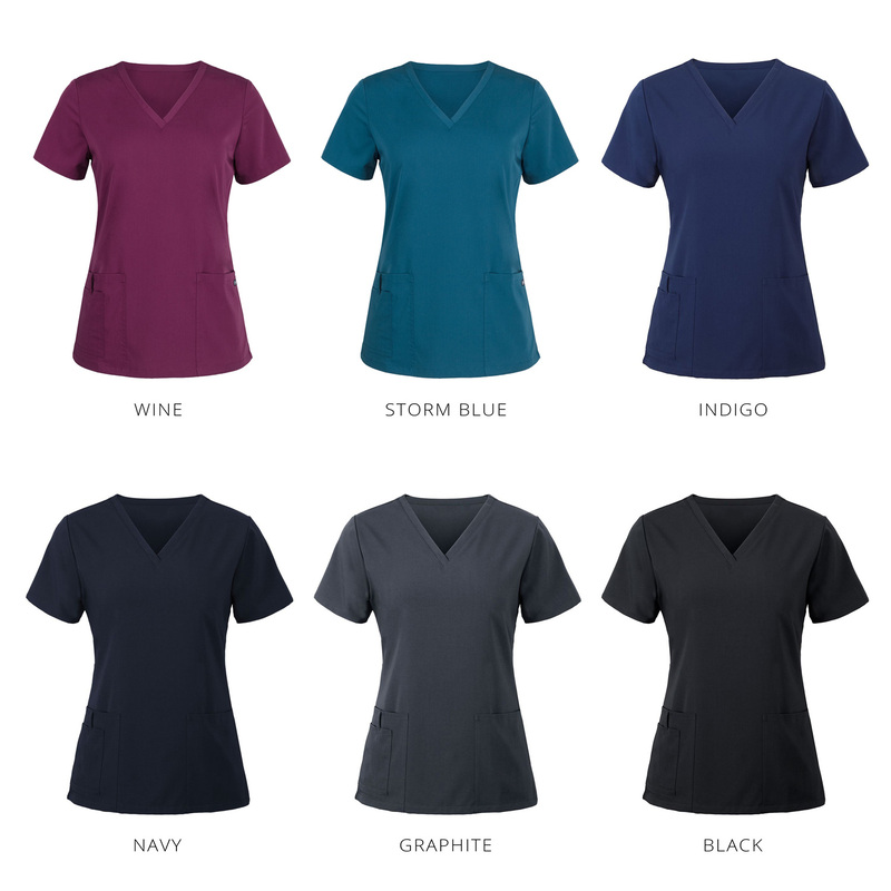 Stretch V-Neck Scrub Top