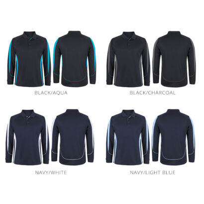 Long Sleeve Polyester Work Polo