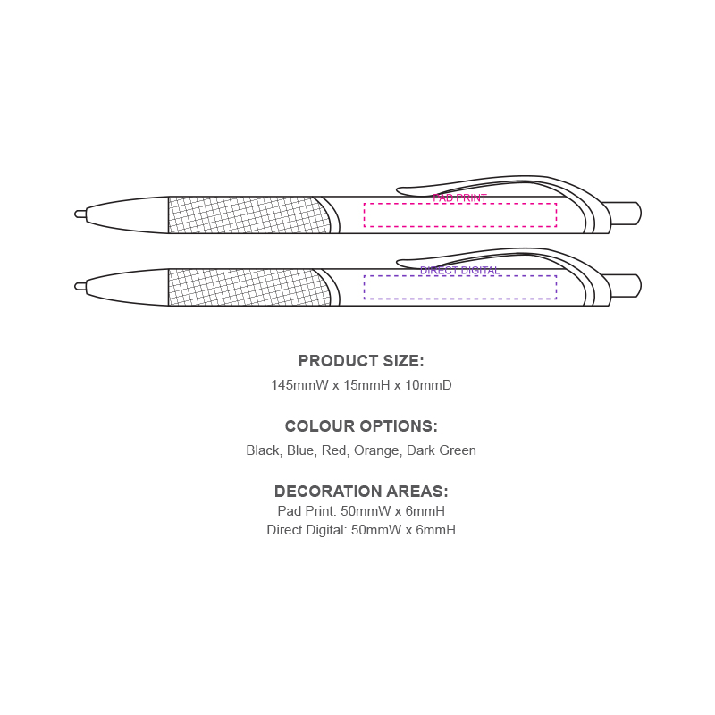 Rubberized Barrel Pens - Image 2
