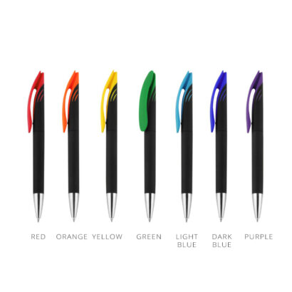 Rubberized Barrel Twist Pens