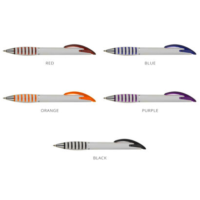 Coloured Grip Click Pens