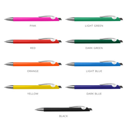 Durable Plastic Clip Pens