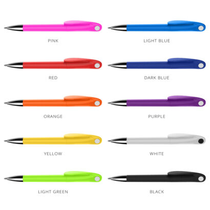 Plastic Curved Clip Pens