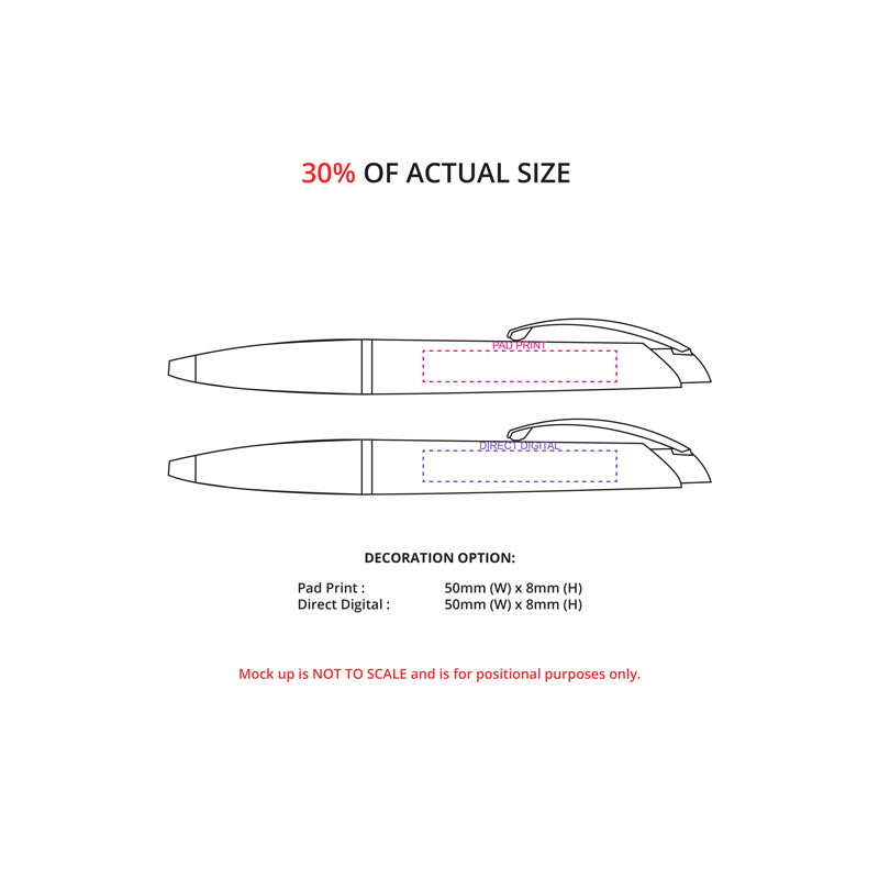 Rubberized Click Action Pens - Image 3