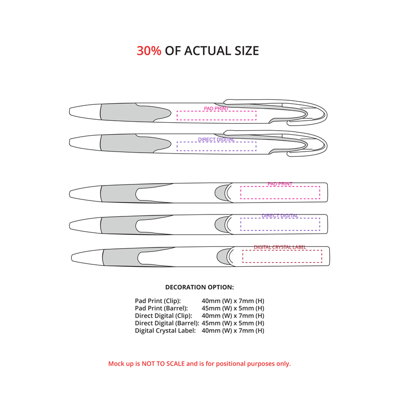 Soft Grip Action Pens - Image 3