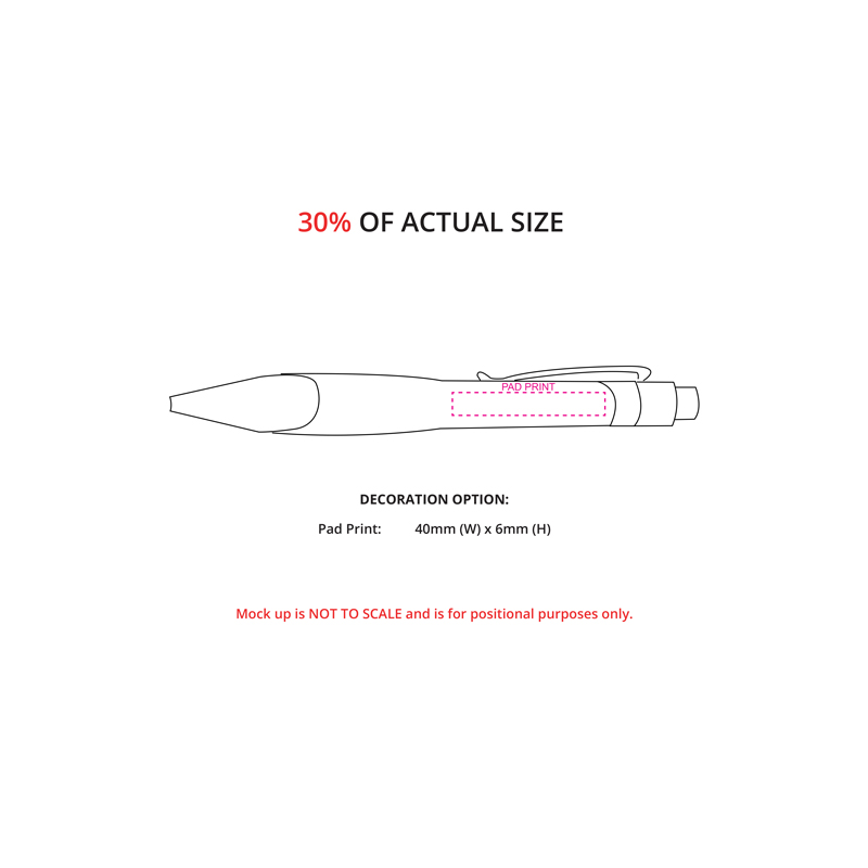 Water Drop-Shaped Click Pens - Image 3