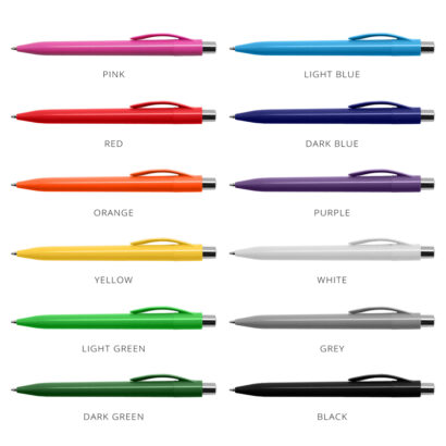 Retractable Plastic Chrome Pens