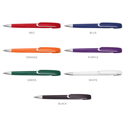 Silver Accent Click Pens