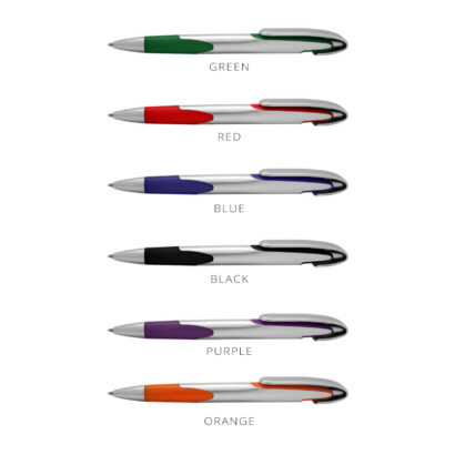 Silver Soft-Touch Pens