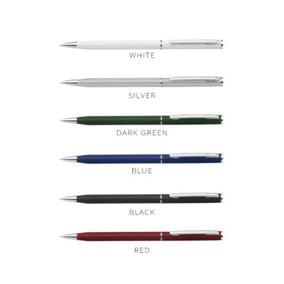 Slim Chrome-Tip Twist Pens