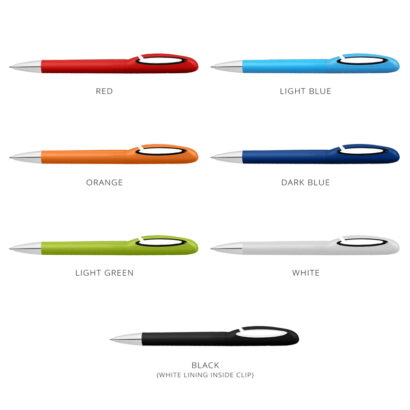 Twist Action Chrome Pens