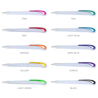 White Barrel Chrome Pens