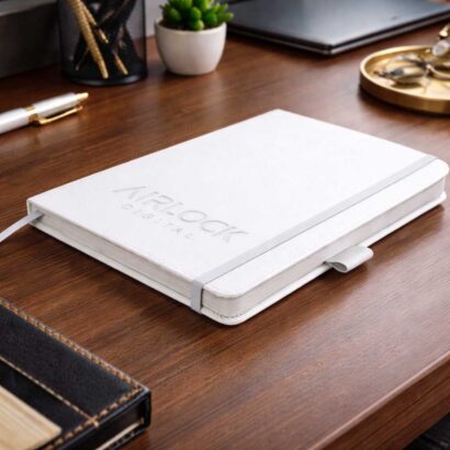 Airlock Digital Debossed Notebook White