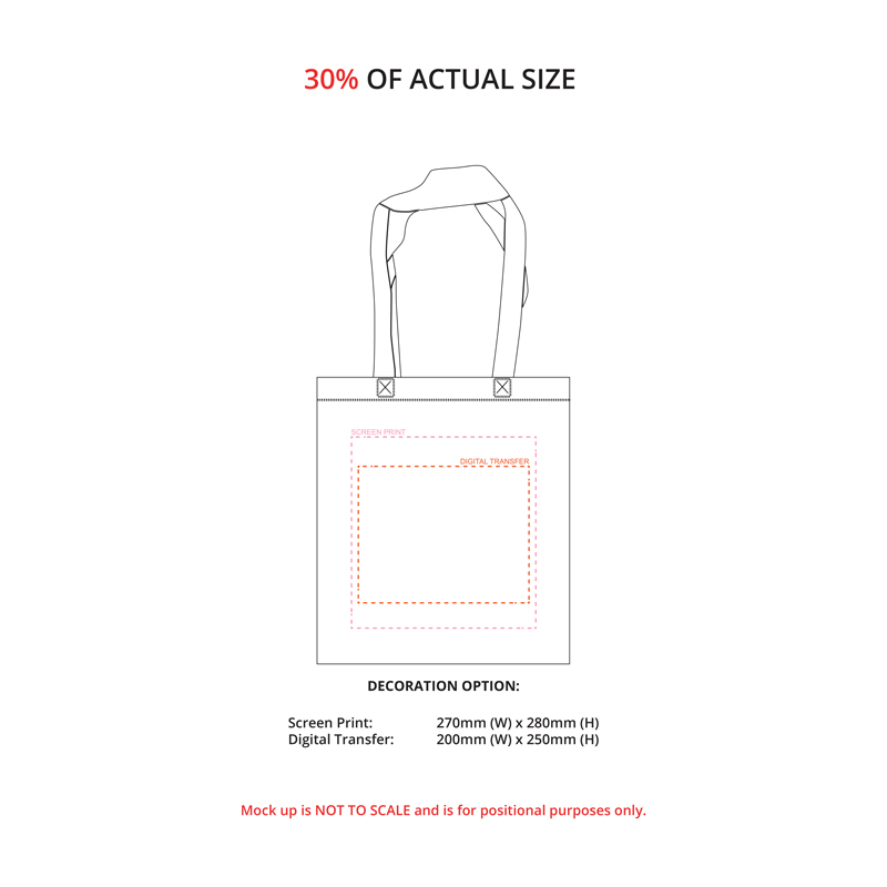 Long Handle Cotton Tote Bag - Image 3