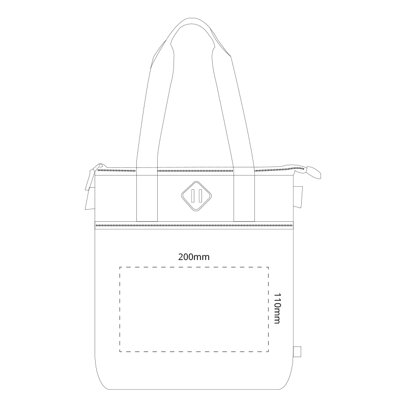 Darani Computer Tote In Repreve Recycled Material 18L - Image 2
