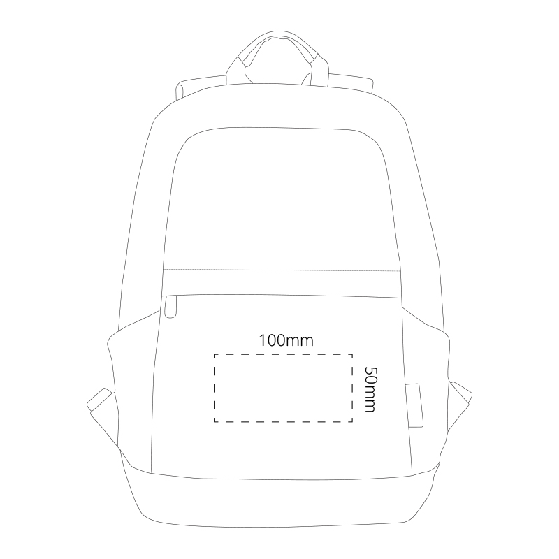 Darani GRS Recycled Canvas Anti-Theft 15" 21L Laptop Backpack - Image 2