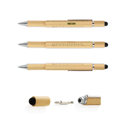Multi-Function Bamboo Tool Pens