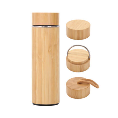 Insulated Natural Bamboo Bottles