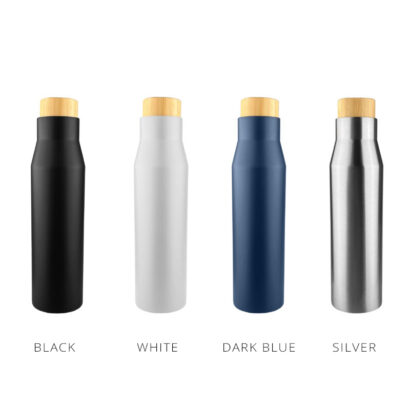 Double-Wall with Bamboo Lid Bottles