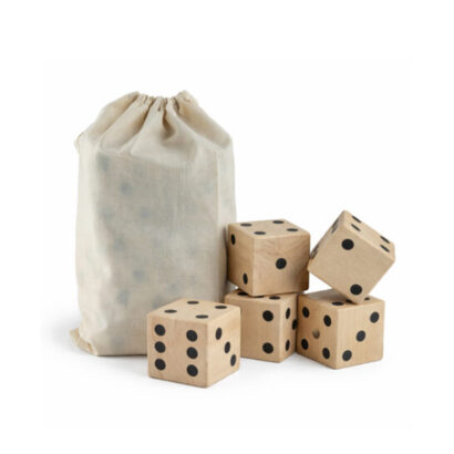 Pine Wood Dice Set