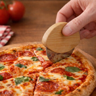 Wooden Pizza Cutter with Logo