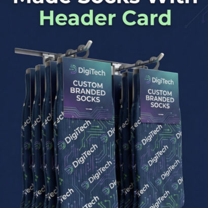 Custom Branded Socks with Header Card 30% OFF