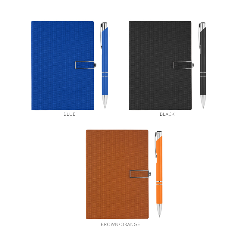 Classic Hardcover Notebook & Pen Combo
