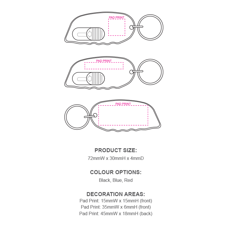 Mini Retractable Metal Cutter with Keyring - Image 2