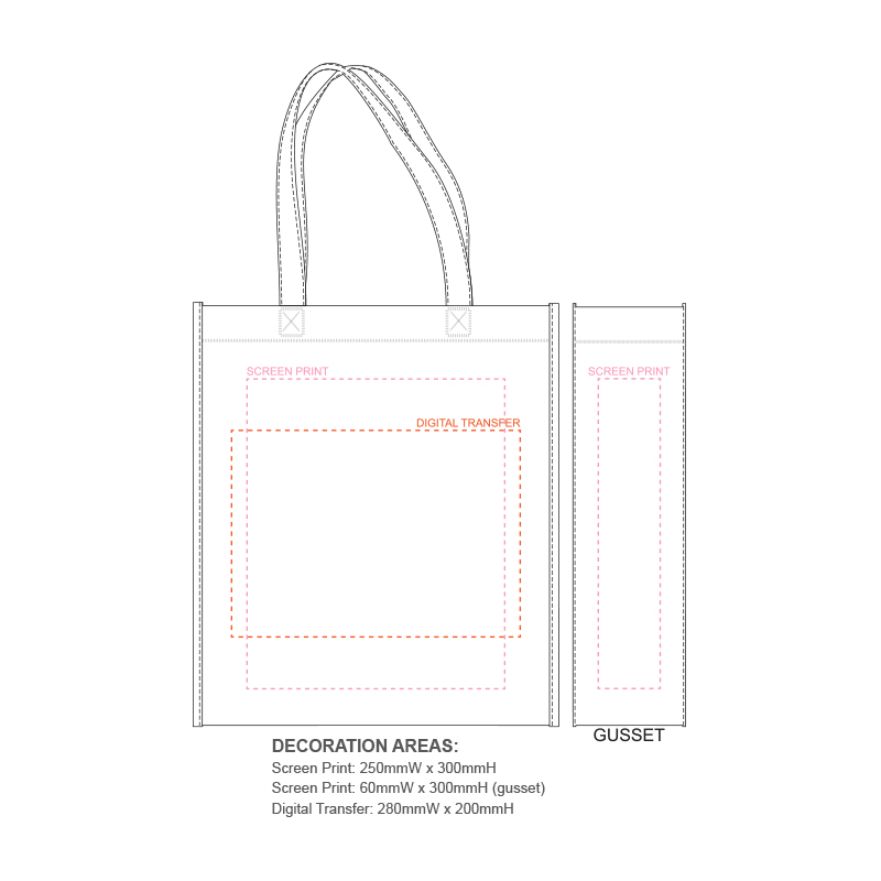 Large Gusset Non-Woven Tote Bag - Image 2