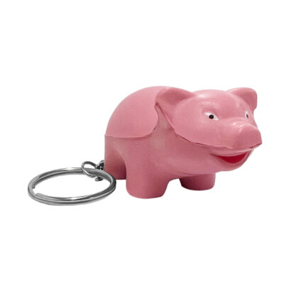 PU Pig Stress Reliever Keychains