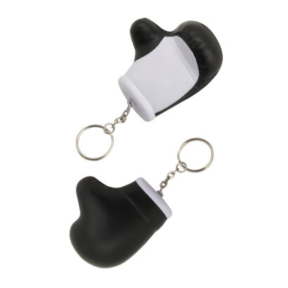 Soft PU Boxing Glove Stress Relief Keychains