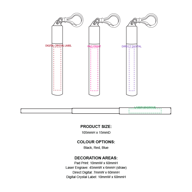 Reusable Metal Drinking Straw Set - Image 2