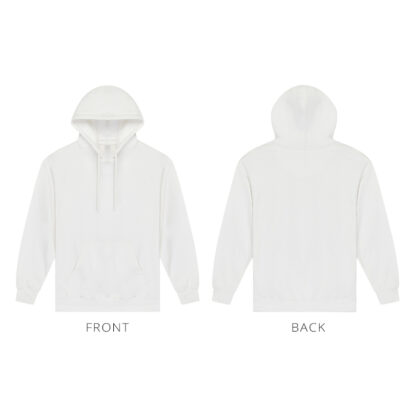 Ring Spun Cotton Fleece White Hoodies