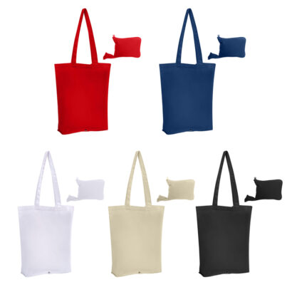 Foldable Calico Cotton Tote Bag