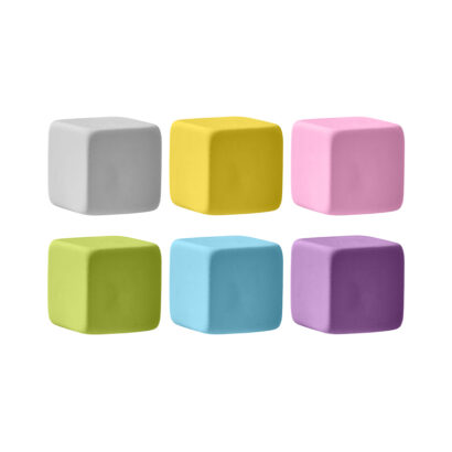 Mini Colourful PVC Eraser Block Set