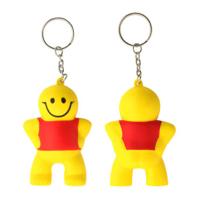 Mini Smiley Man Stress Keyrings
