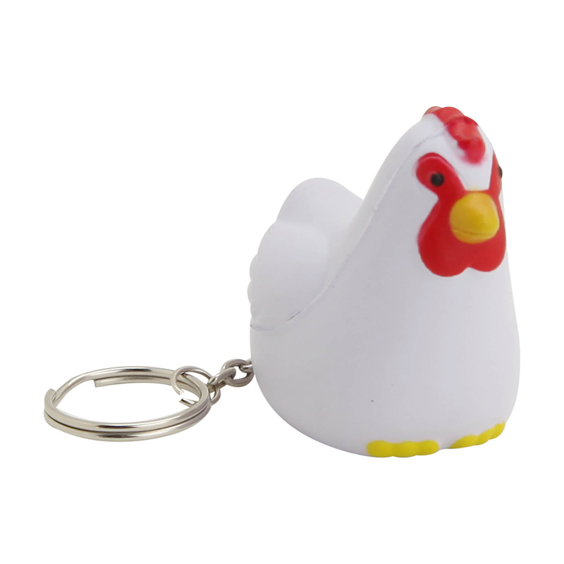 PU Rooster Relief Keychains