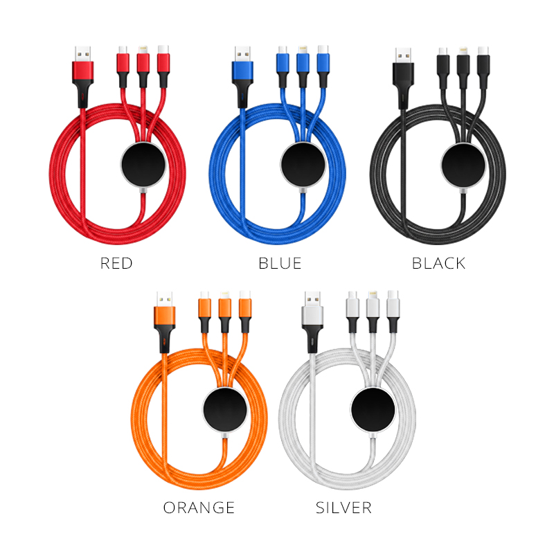 6-in-1 Light Up Logo USB Charging Cables