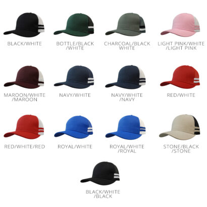 Heritage Stripe Trucker Caps