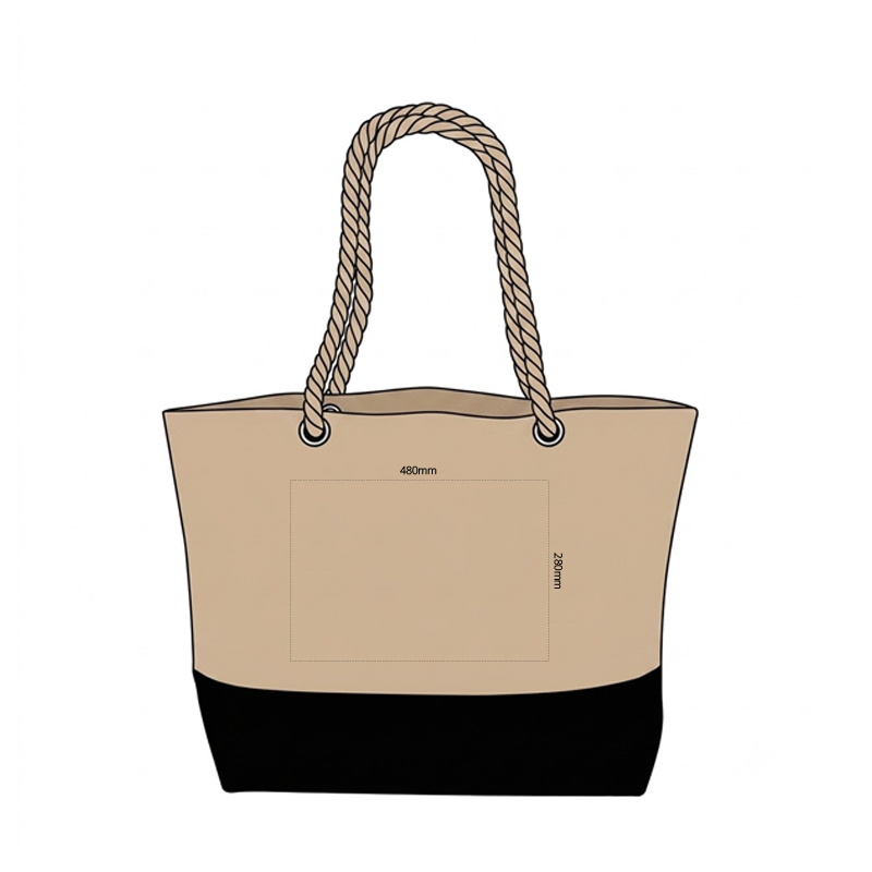 Coastal Jute Look Beach Tote - Image 2
