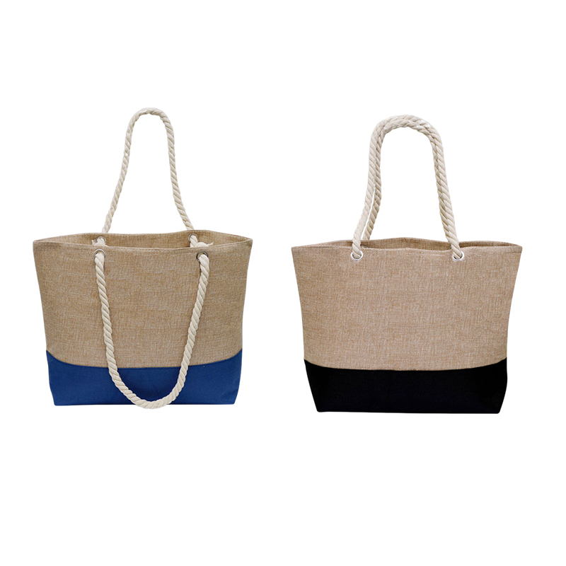 Coastal Jute Look Beach Tote