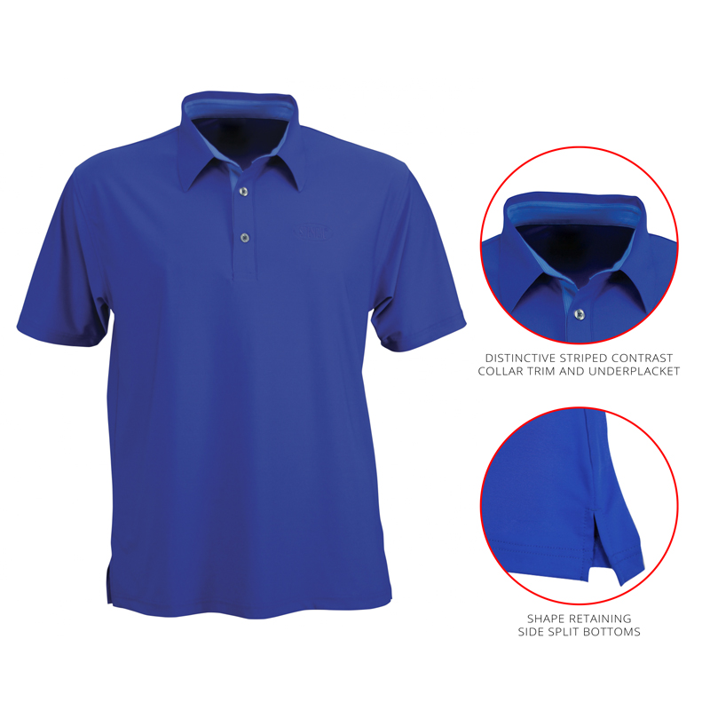 Breathable Fine Knit Men's Polo - Image 2